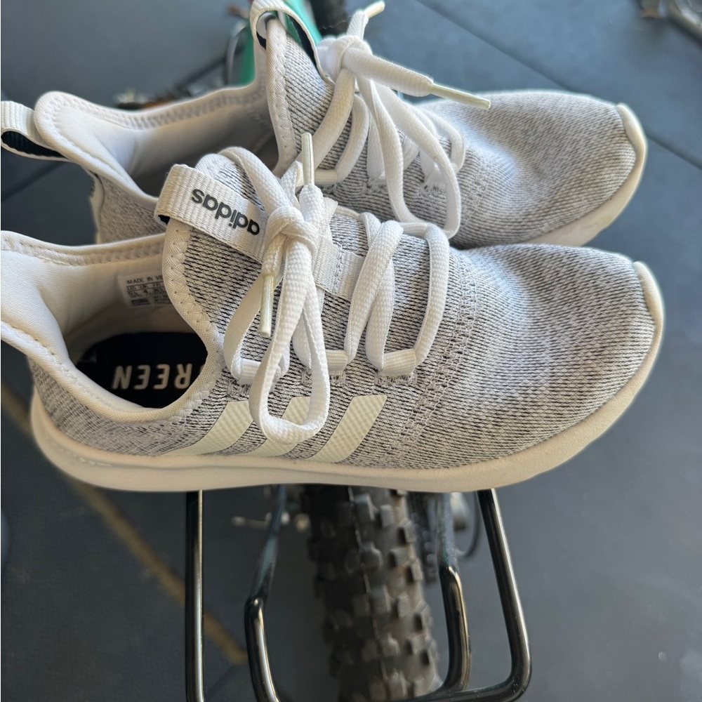 Adidas Women's Gray and White Athletic Shoes